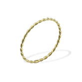 Twisted 14K yellow gold ring